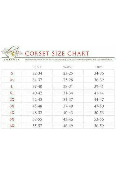 Top Drawer Red Velvet & Faux Leather Steel Boned Corset - Image 5
