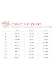 Top Drawer Steel Boned Floral Print Underwire Curvy Cut Waist Cincher Corset - Image 5