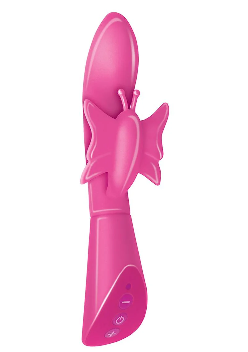 Touch Butterfly Silicone Rechargeable Rabbit Vibrator - Image 3