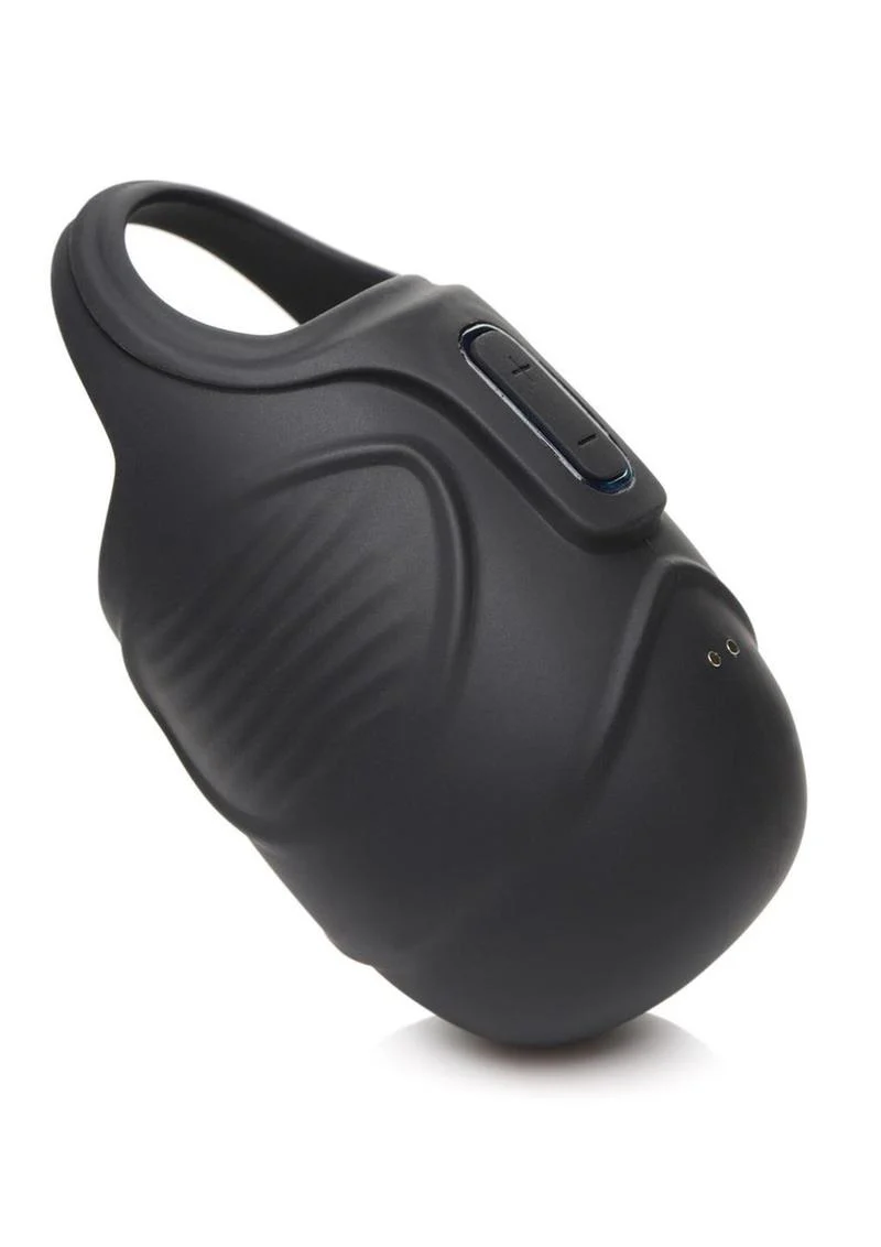 Trinity Men Rechargeable Silicone 7x Vibrating Silicone Ball Sack - Image 3