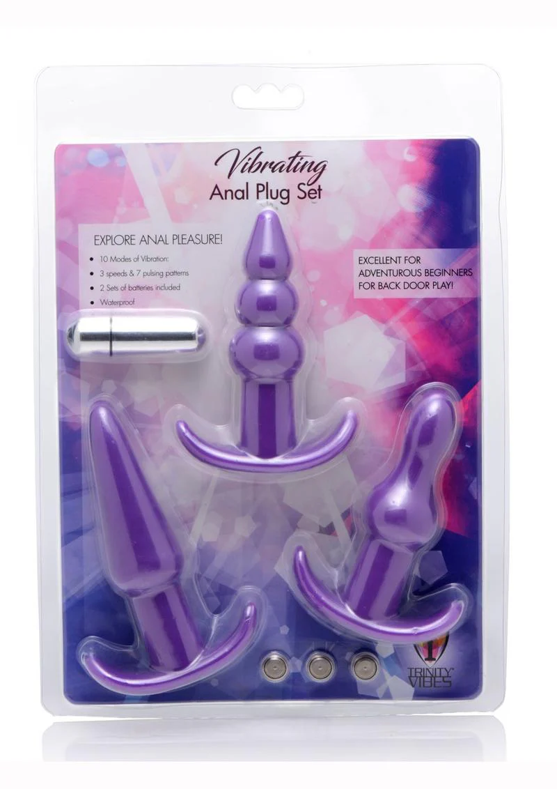 Trinity Vibes 4 Pc Vibrating Anal Plug - Image 6