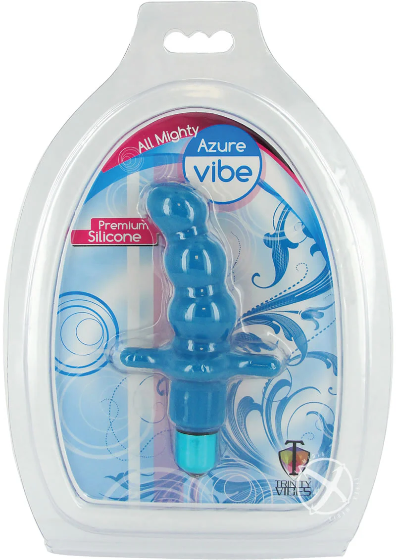 Trinity Vibes All Mighty Azure Silicone Vibrator - Image 2