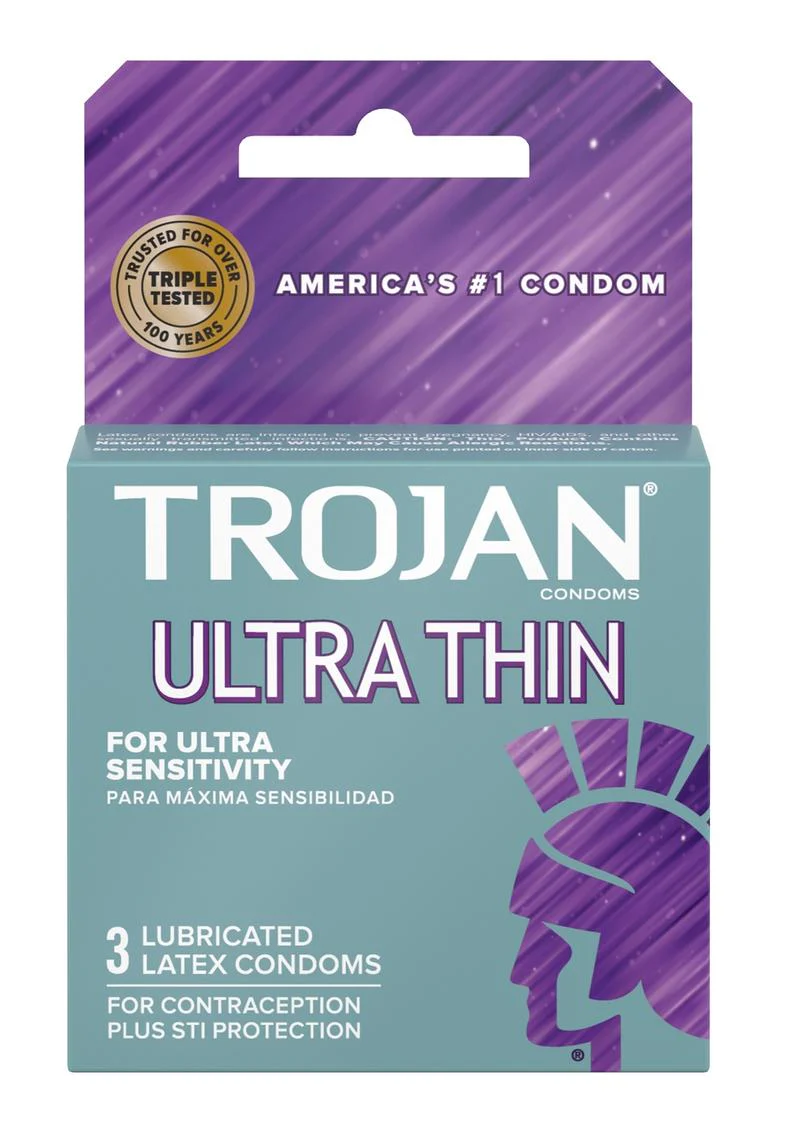 Trojan Condom Sensitivity Ultra Thin Lubricated - Image 2