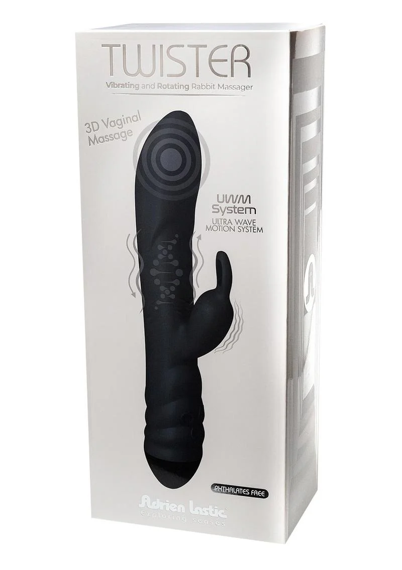 Twister Rechargeable Silicone Rabbit Vibrator with Remote Control - Image 2