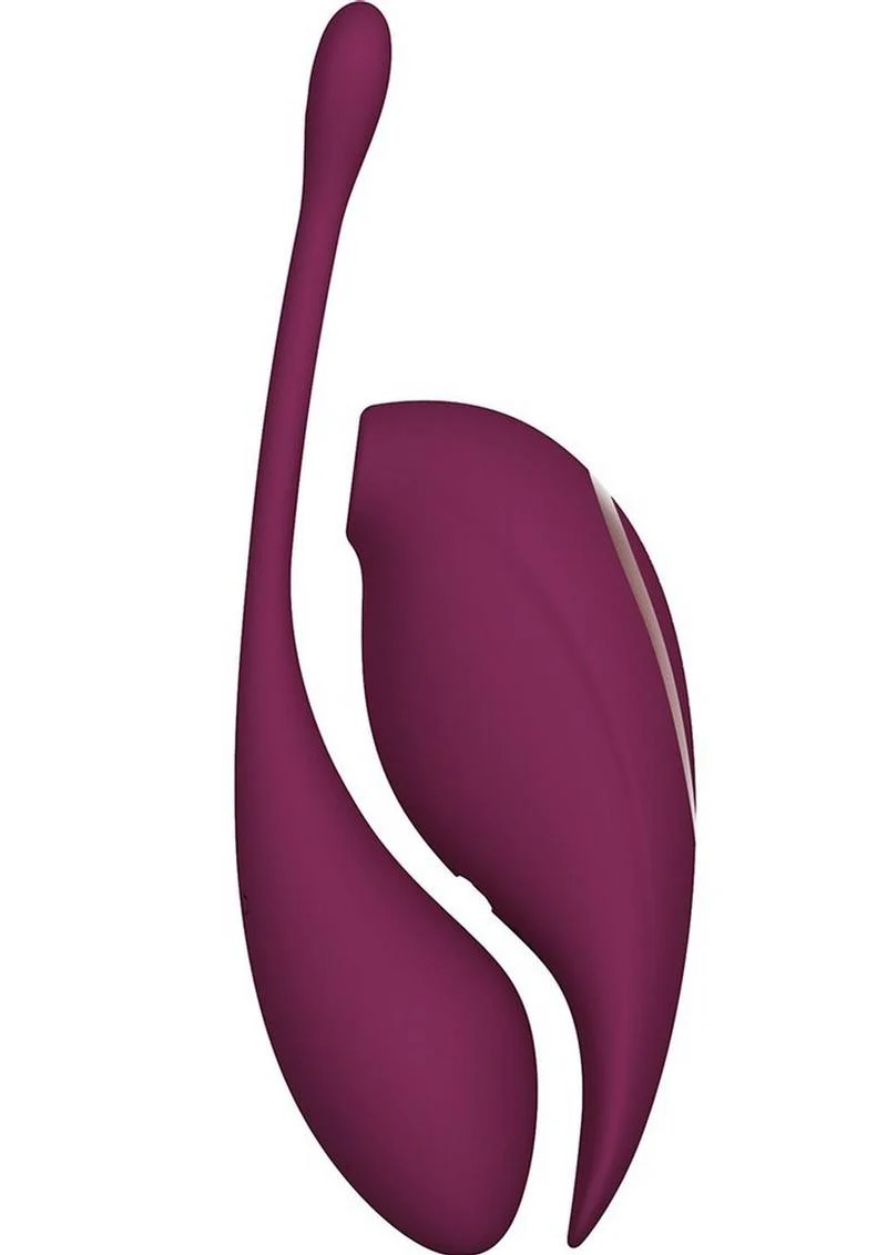 Twitch 2 Silicone Rechargeable Suction and Flapping Vibrator with Remote Control Egg - Image 3