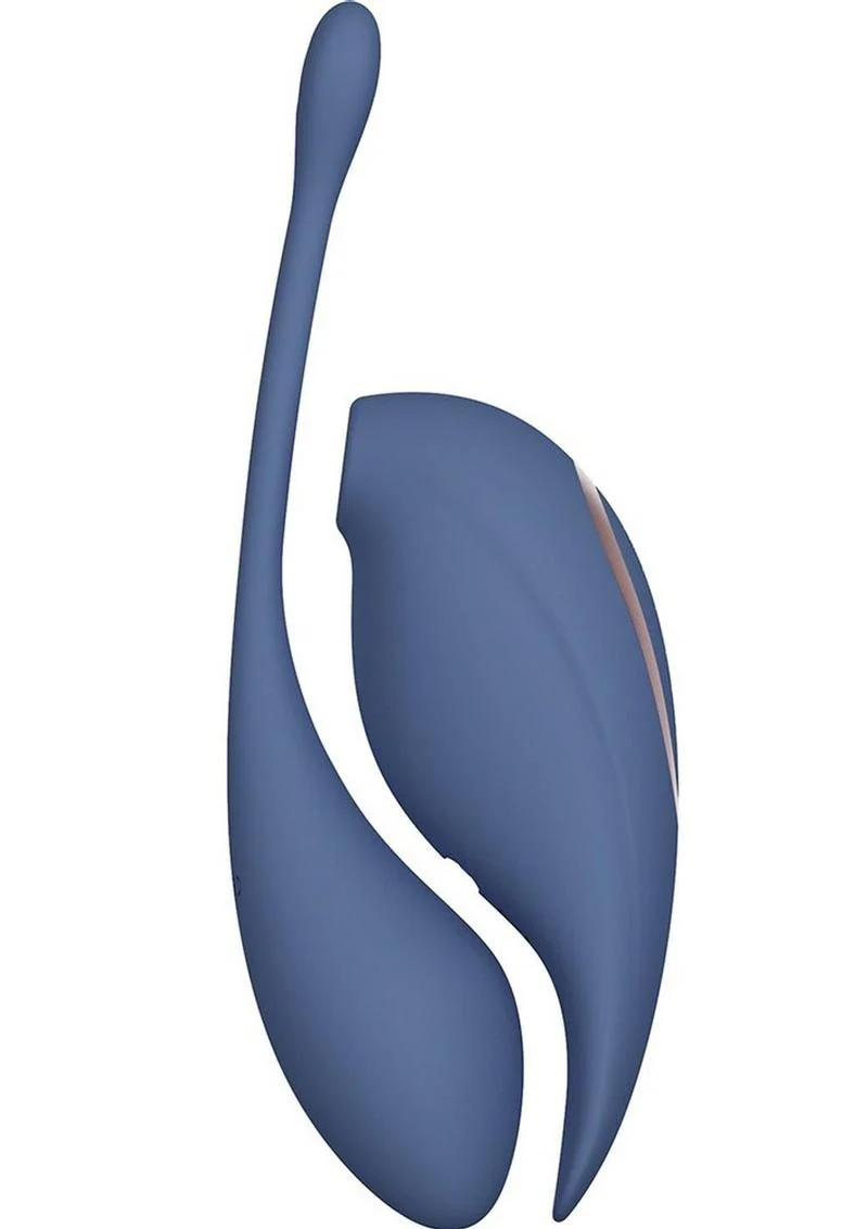 Twitch 2 Silicone Rechargeable Suction and Flapping Vibrator with Remote Control Egg - Image 6