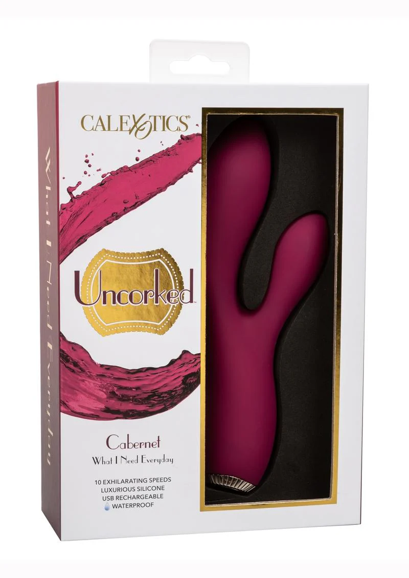Uncorked Cabernet Silicone Rechargeable Rabbit Vibrator - Image 2