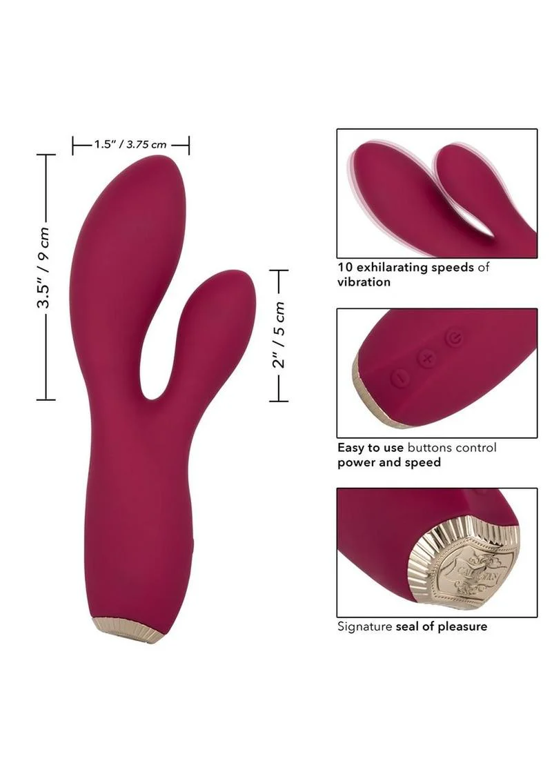 Uncorked Cabernet Silicone Rechargeable Rabbit Vibrator - Image 4