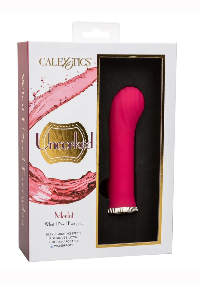 Uncorked Merlot Silicone Rechargeable Vibrator - Image 2