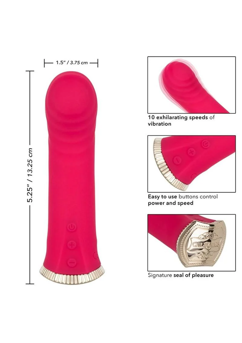 Uncorked Merlot Silicone Rechargeable Vibrator - Image 4