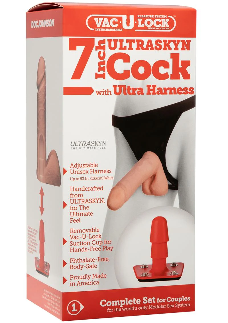 Vac-U-Lock Ultraskyn Cock with Ultra Harness - Image 2