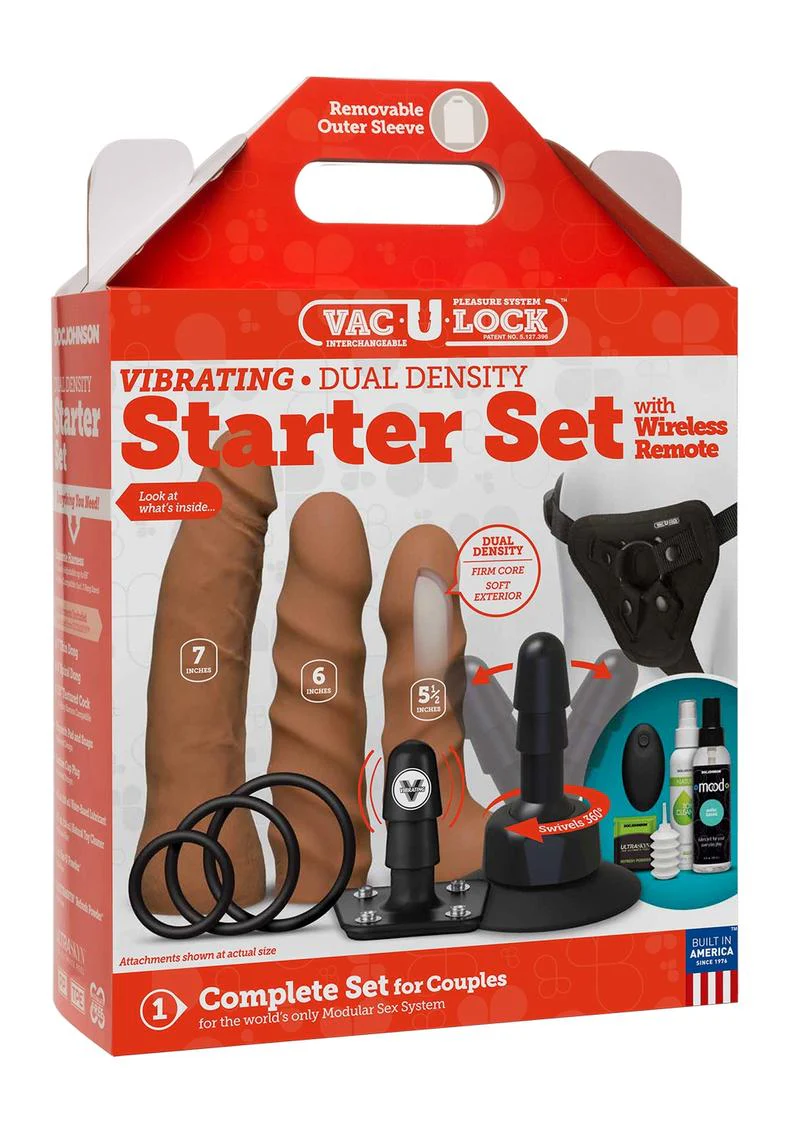 Vac-U-Lock Vibrating Dual Density Starter Set with Remote Control - Image 2