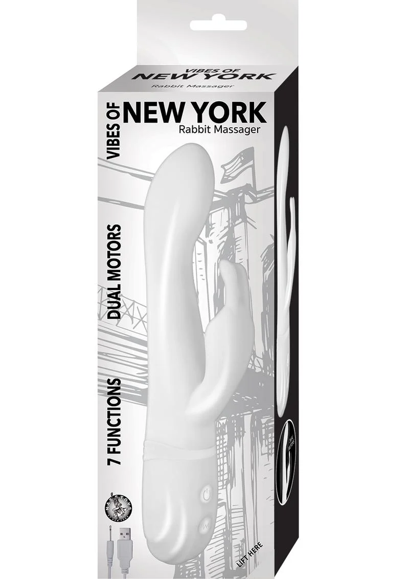 Vibes Of New York Rabbit Massager Rechargeable Silicone Vibrator - Image 4