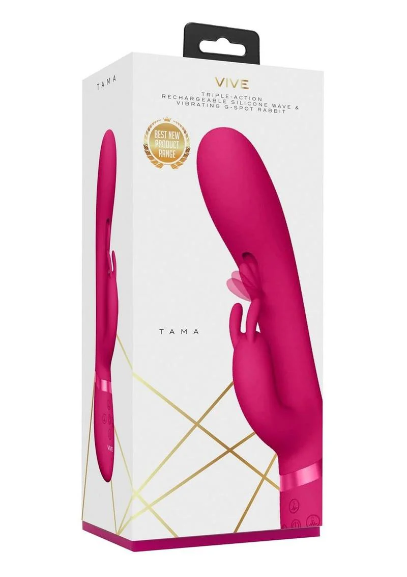 Vive Tama Rechargeable Silicone Wave and Vibrating G-Spot Rabbit - Image 2