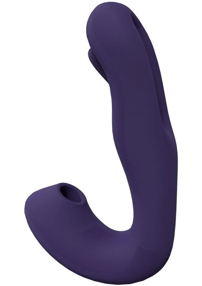 Vive Yuna Rechargeable Silicone Triple Motor Air Wave Vibrator with G-Spot Flapping Stimulation Vibrator - Image 4
