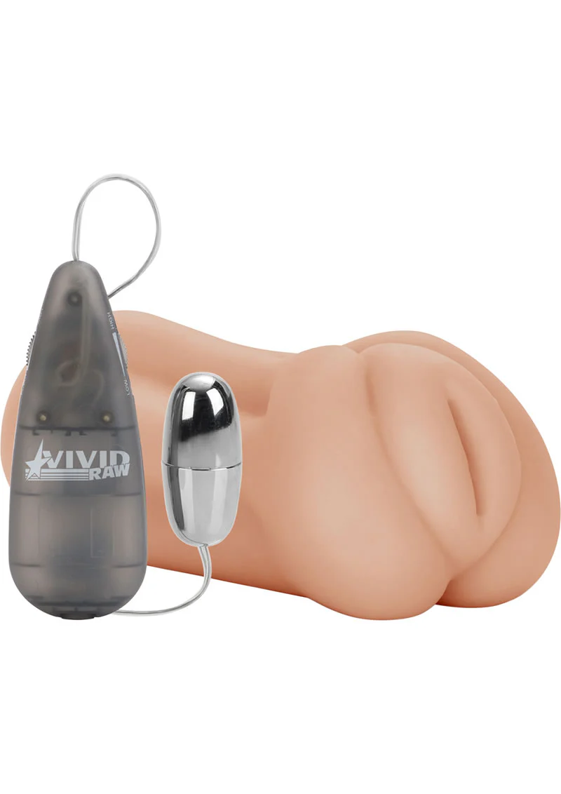 Vivid Raw Cock Tease Vibrating Stroker with Bullet and Remote Control - Pussy - Image 5