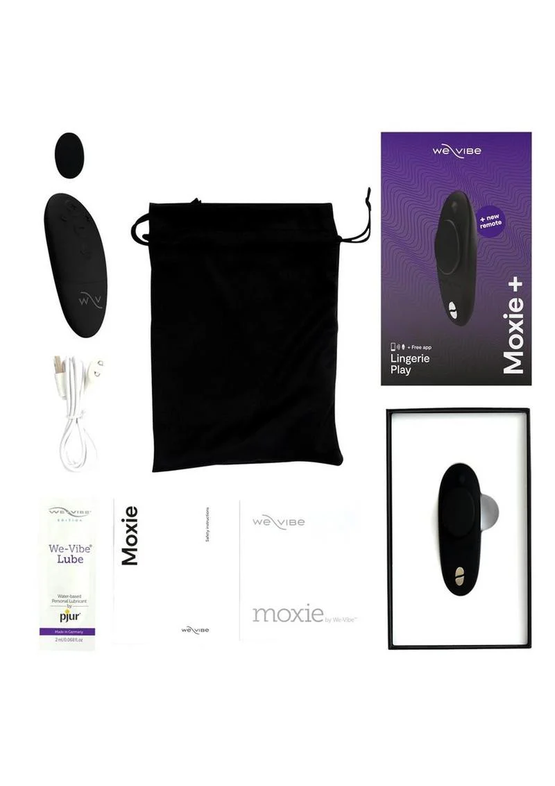 We-Vibe Moxie+ Wearable Rechargeable Silicone Panty Vibe Clitoral Stimulator with Remote - Image 6
