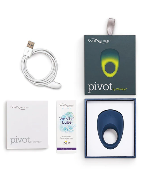 We Vibe Pivot Cock Ring - Blue - Image 3
