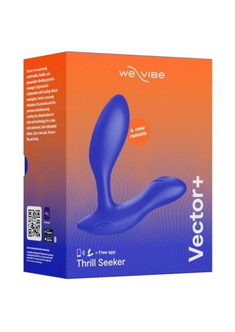 We-Vibe Vector+ Rechargeable Silicone Vibrating Prostate Massager with Remote Control - Image 6