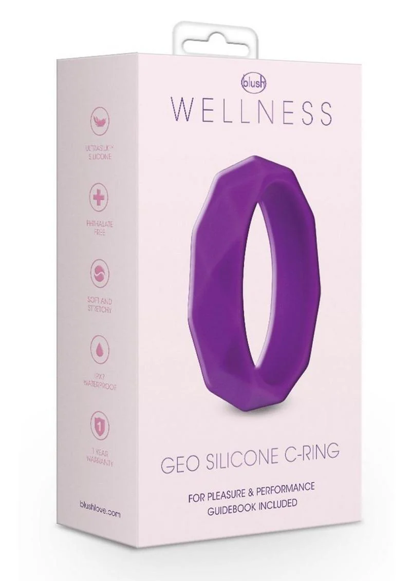 Wellness Geo Silicone Cock Ring - Image 2