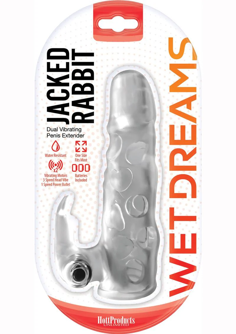 Wet Dreams Jacked Rabbit Silicone Penis Extender - Image 2