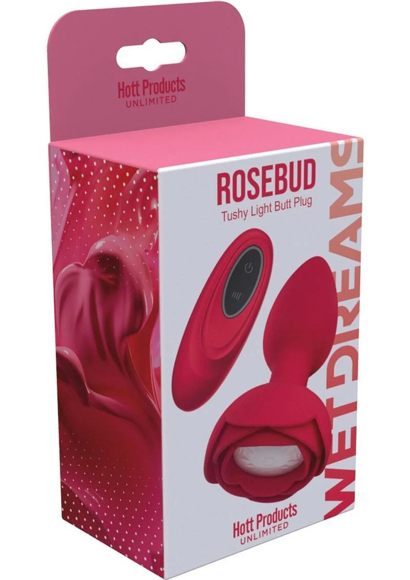 Wet Dreams Rosebud Tushy Light Silicone Butt Plug - Image 2