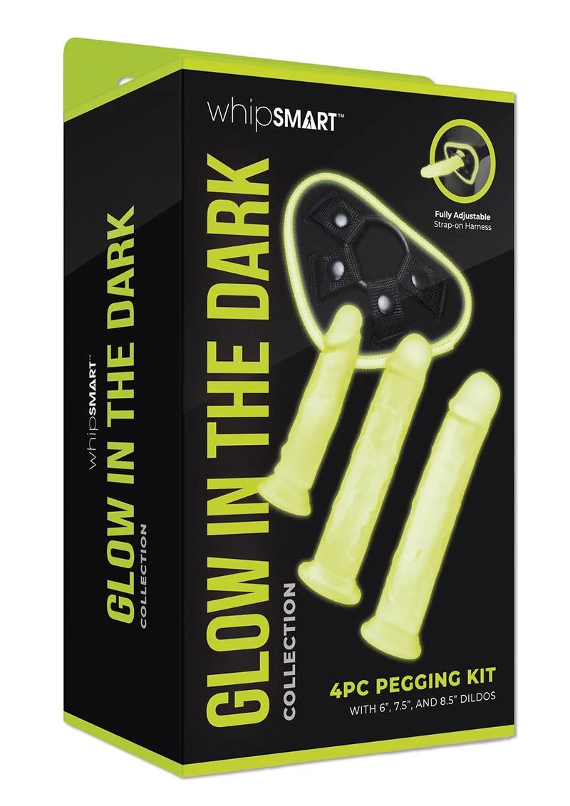 WhipSmart 4pc Glow In The Dark Pegging Kit with Dildos - Image 2