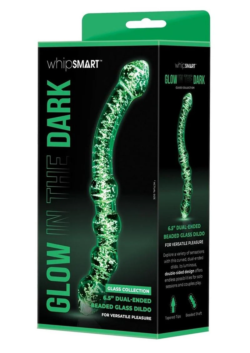WhipSmart Dual Ended Beaded Glass Dildo - Image 2