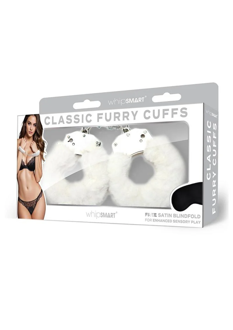 WhipSmart Furry Cuffs with Eye Mask - Image 2