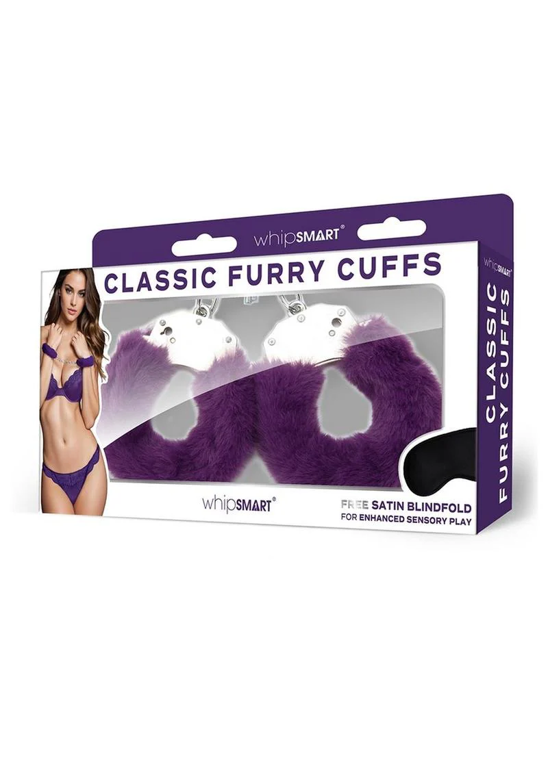 WhipSmart Furry Cuffs with Eye Mask - Image 6