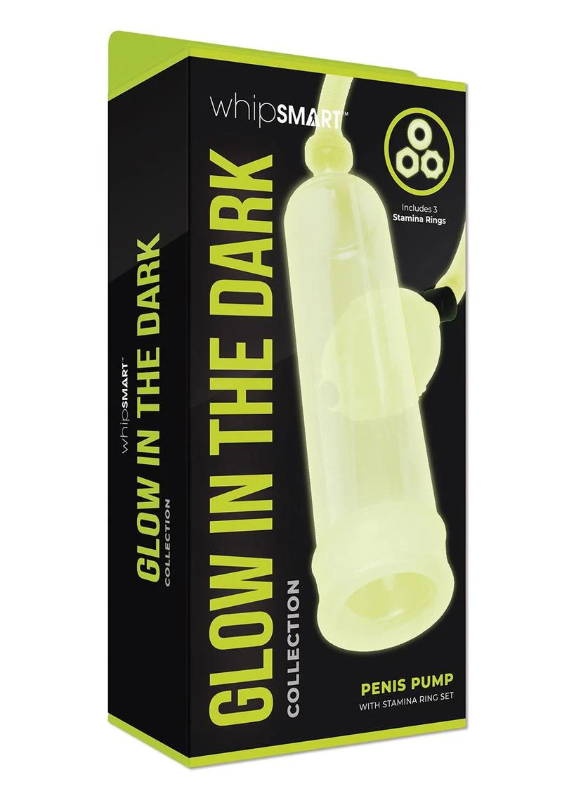 WhipSmart Glow In The Dark Penis Pump and Stamina Ring - Image 2