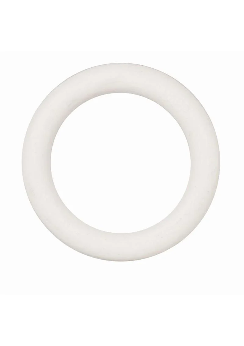 White Rubber Cock Ring - Image 3