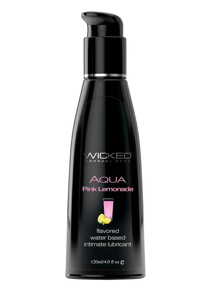 Wicked Aqua Water Based Flavored Lubricant Pink Lemonade - Image 2