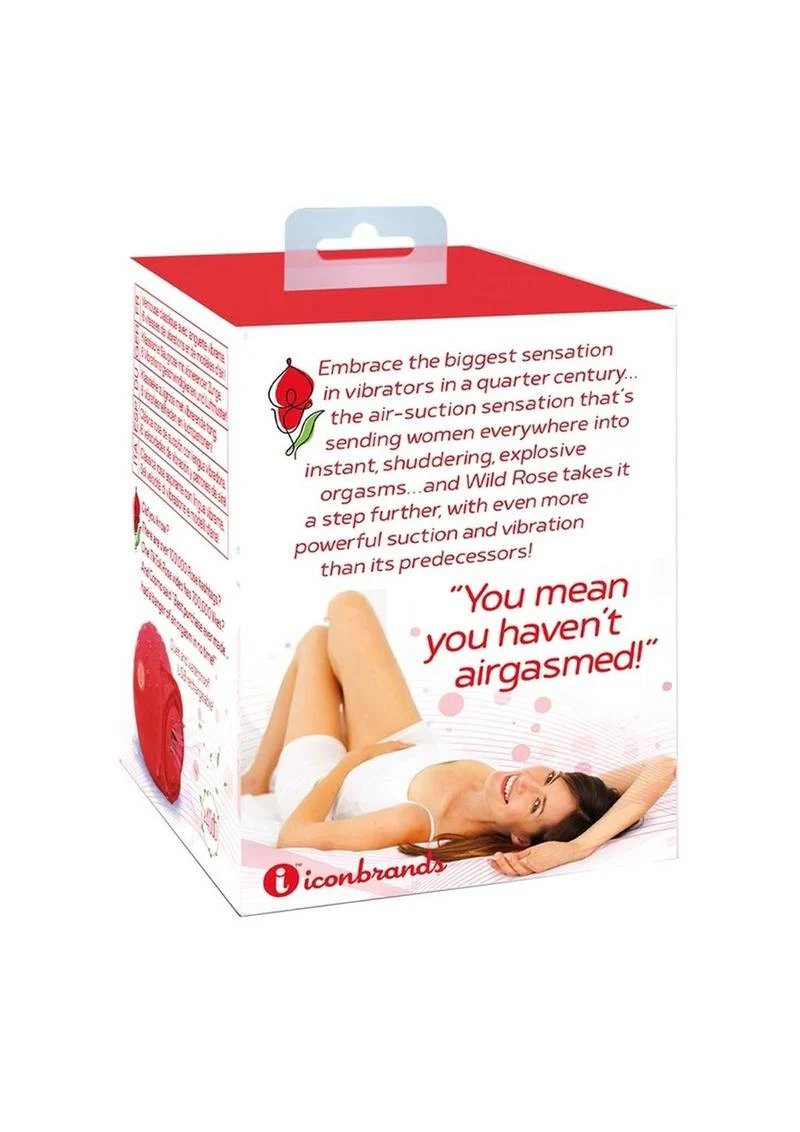 Wild Rose Classic Rechargeable Silicone Clitoral Stimulator with Suction - Image 3