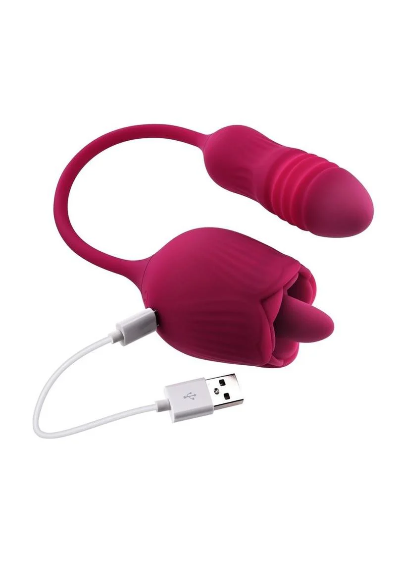 Wild Rose Rechargeable Silicone Clitoral Stimulator - Image 4