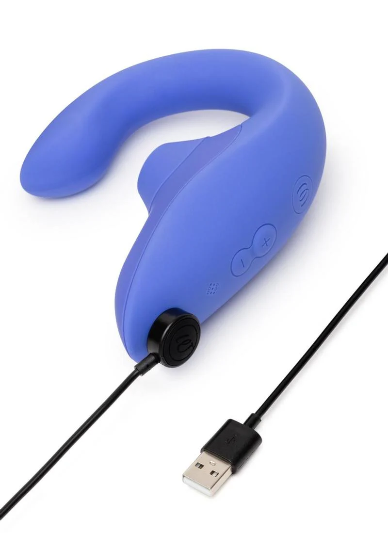 Womanizer Blend Rechargeable Silicone Vibrator with Clitoral Stimulator - Vibrant - Image 9