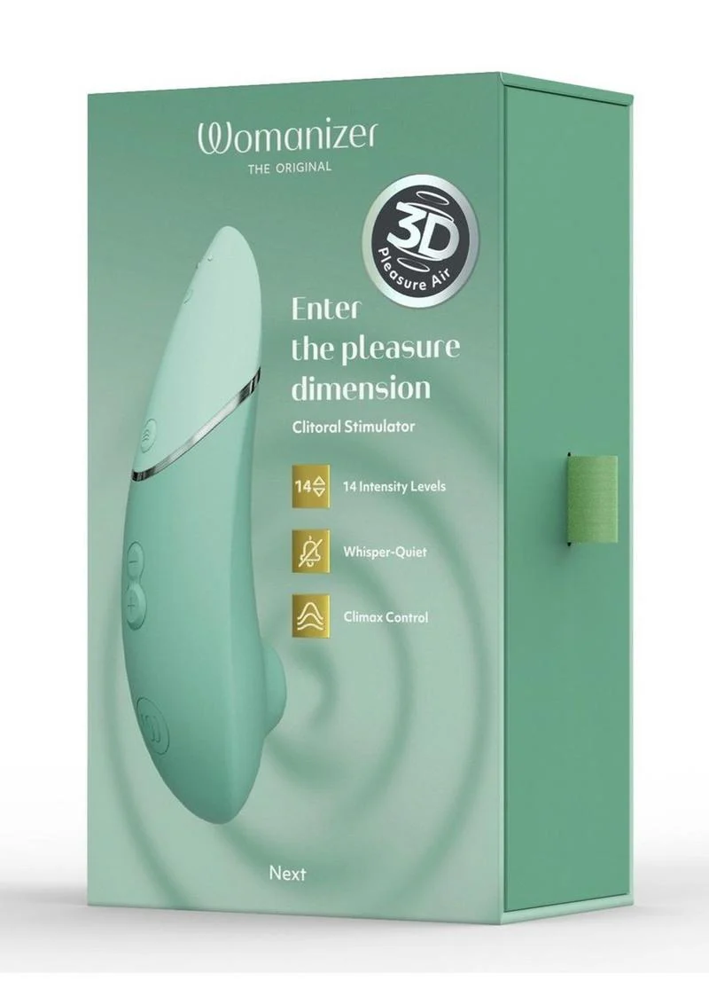Womanizer Next Rechargeable Silicone Clitoral Stimulator - Sage - Image 2