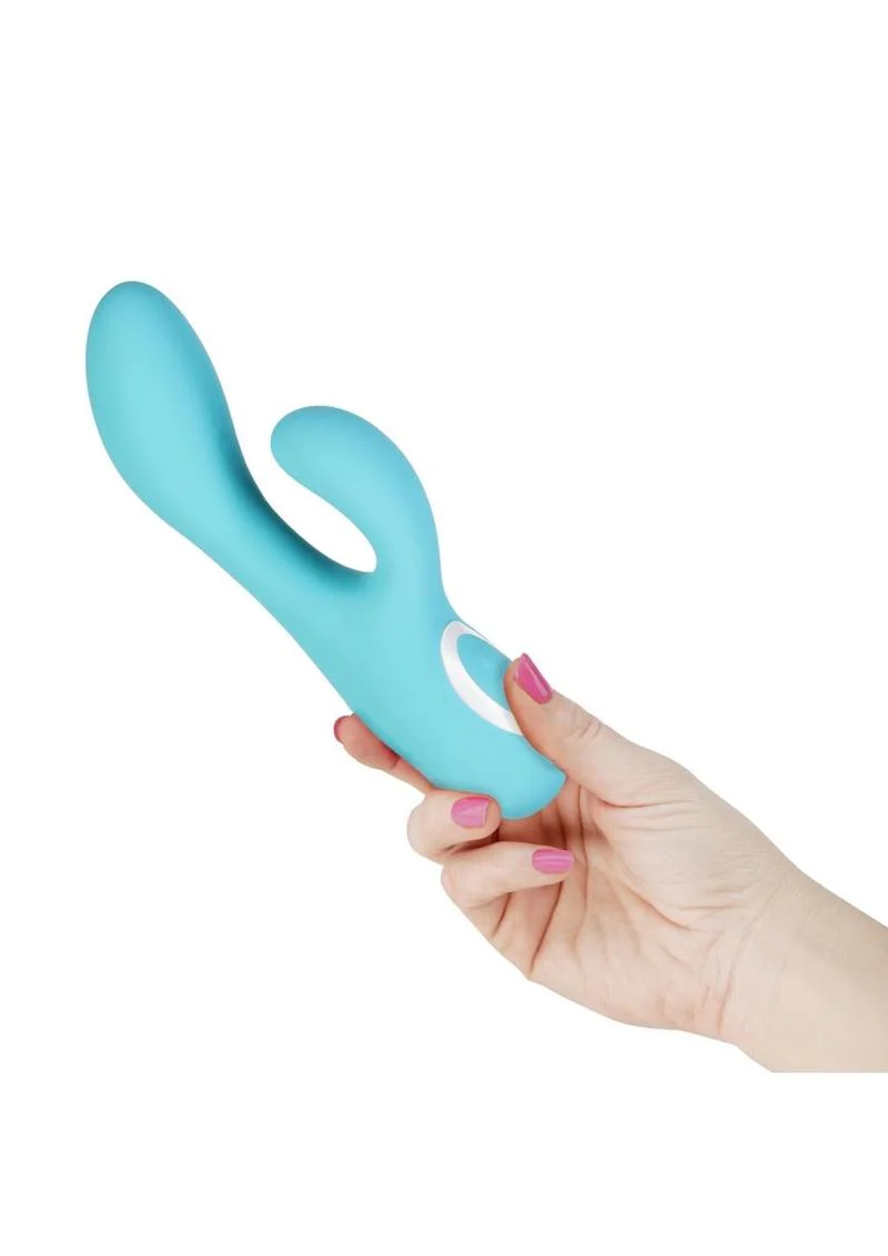 Wonderlust St Tropez Rechargeable Silicone Dual Vibrator - Teals - Image 4