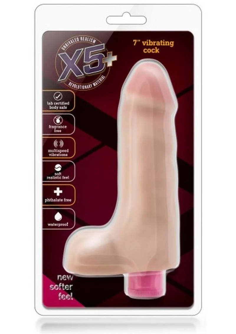 X5 Plus Vibrating Dildo with Balls - Image 2