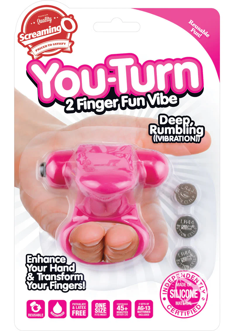 You Turn 2 Finger Vibrator Silicone Ring Waterproof - Image 10