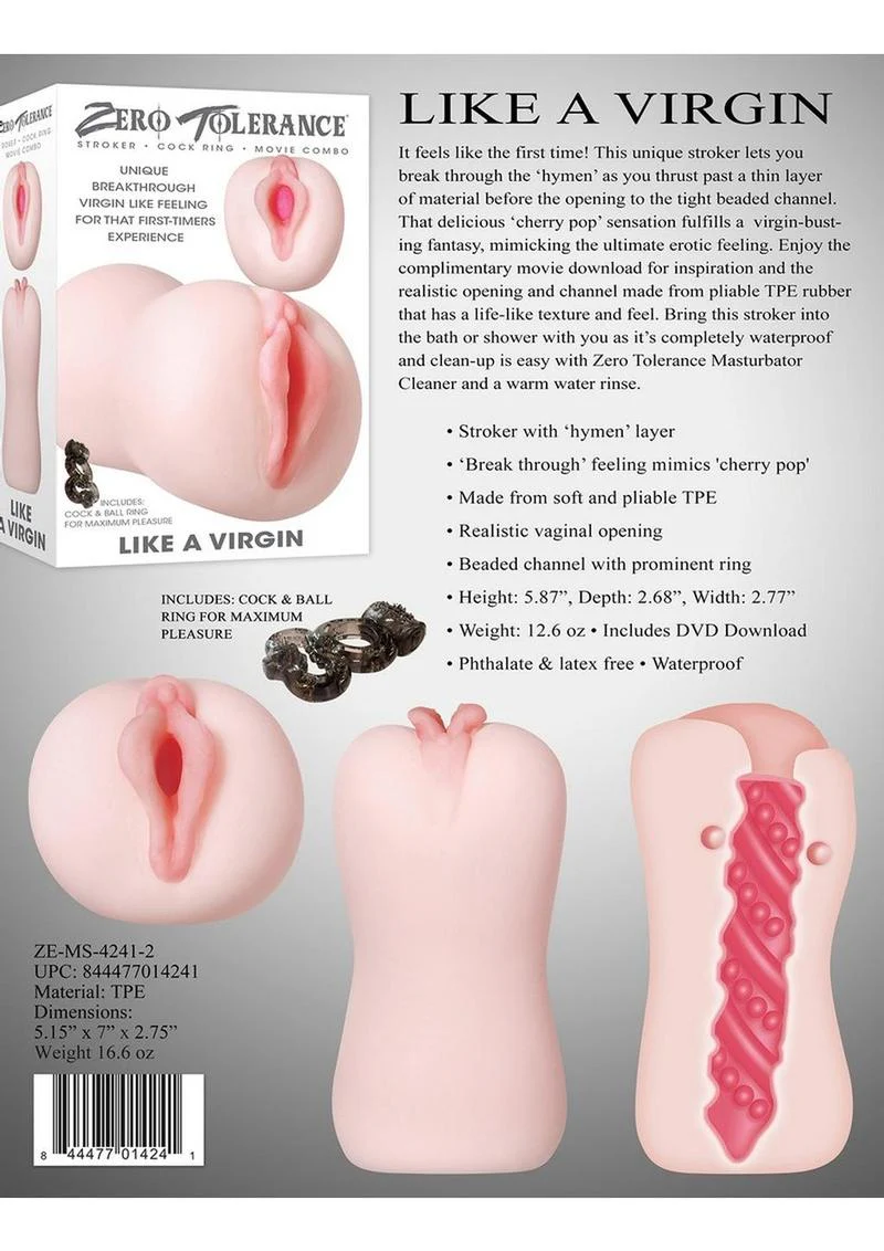 Zero Tolerance Like A Virgin Movie Download with Vagina Masturbator - Image 4