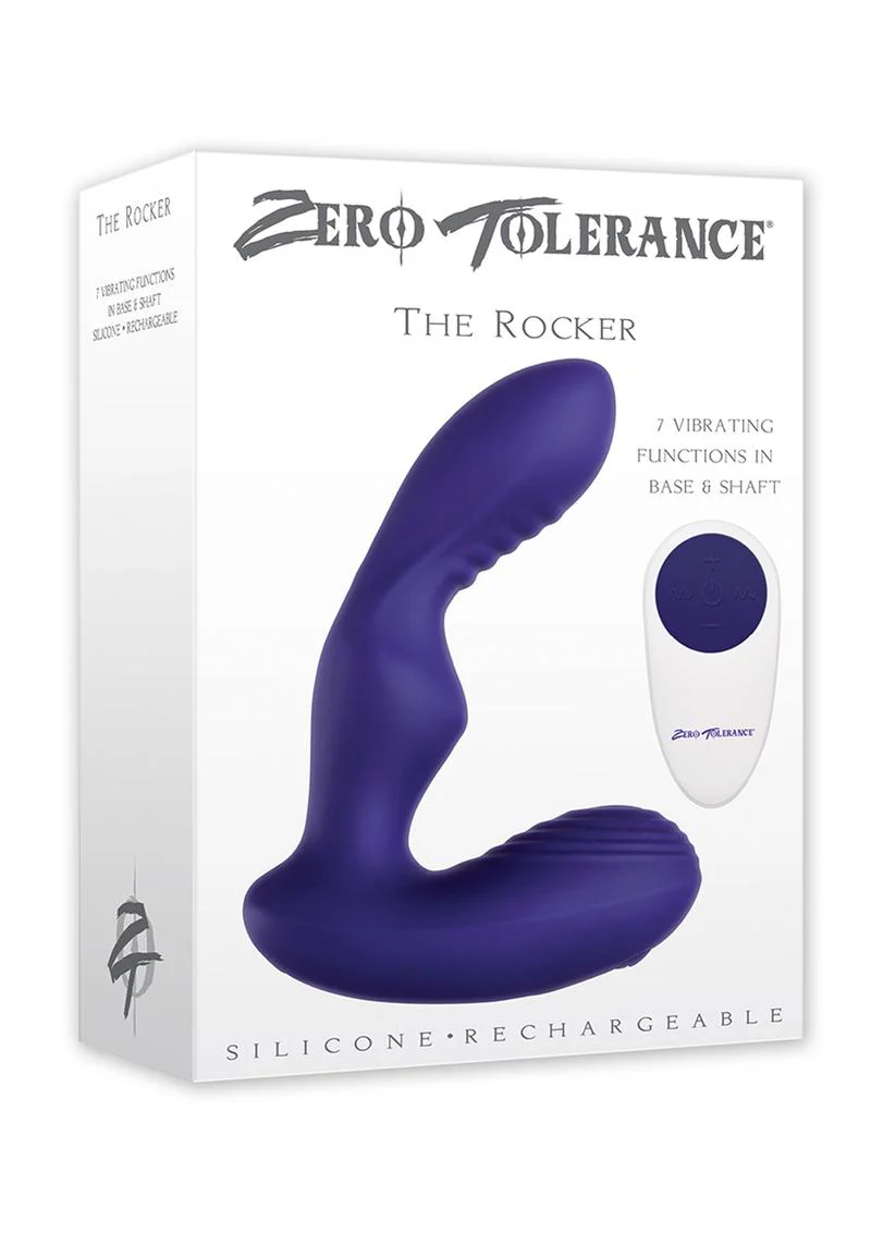 Zero Tolerance The Rocker Rechargeable Silicone Vibrating Prostate Massager with Remote Control - Image 2