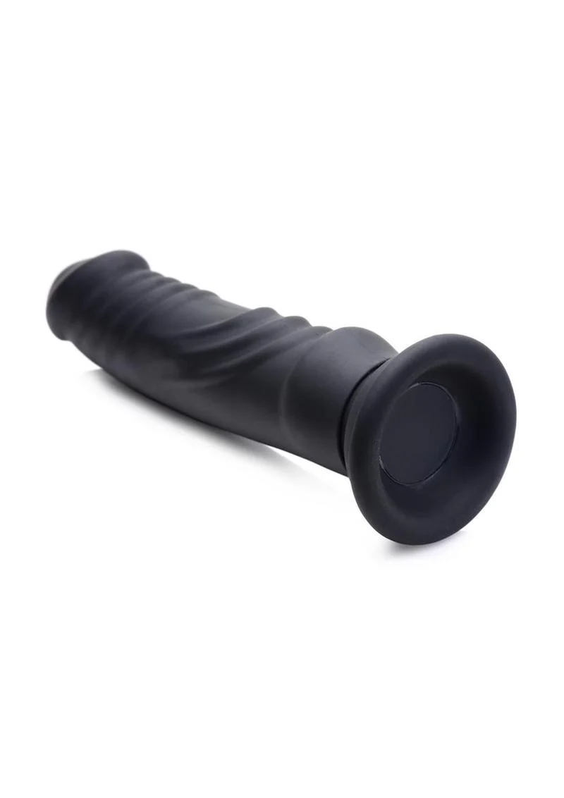 Zeus Vibrating and E-Stim Rechargeable Silicone Dildo with Remote Control - Image 4