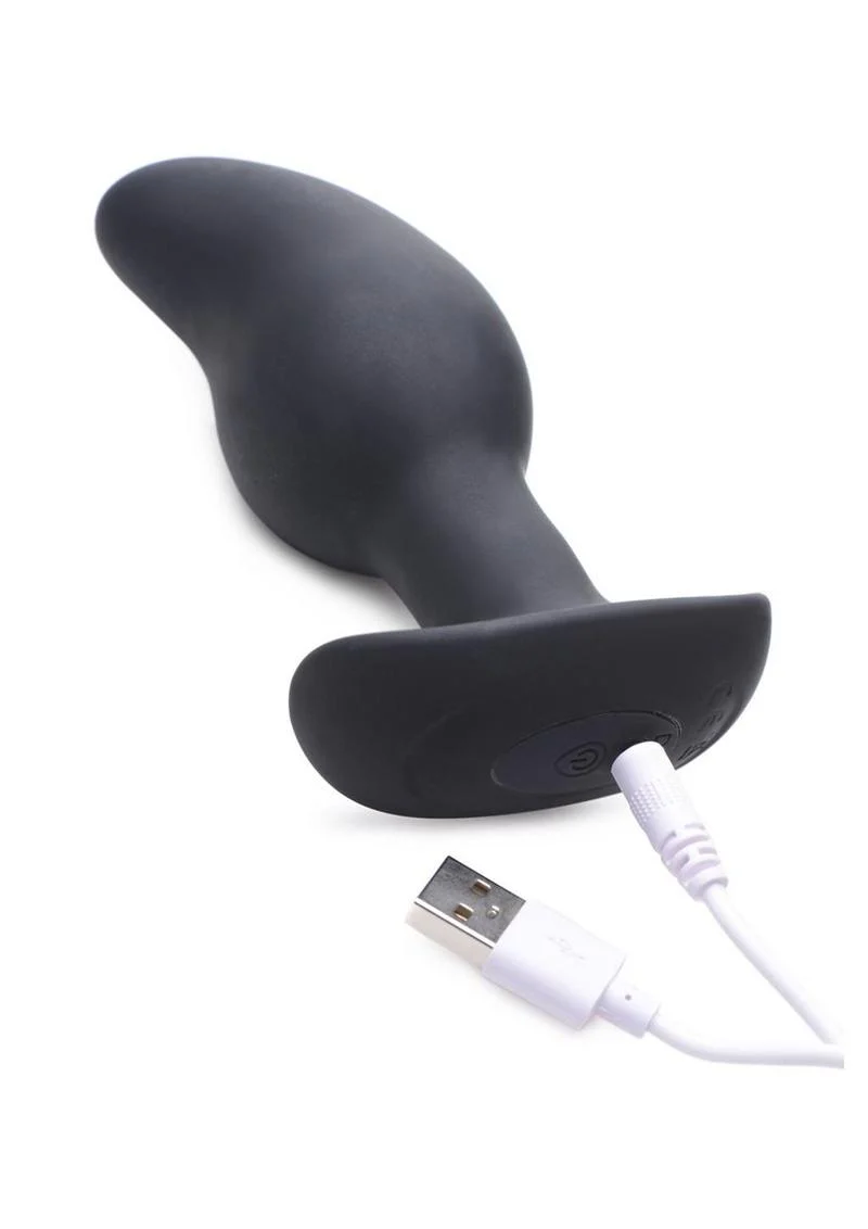 Zeus Vibrating and E-Stimulating Silicone Rechargeable Prostate Massager with Remote Control - Image 4