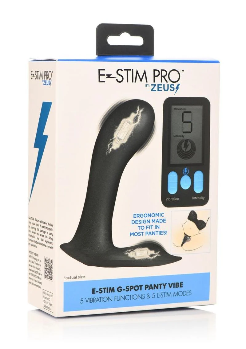 Zeus Zs E-Stim Pro Rechargeable Silicone Panty Vibe with Remote Control - Image 2