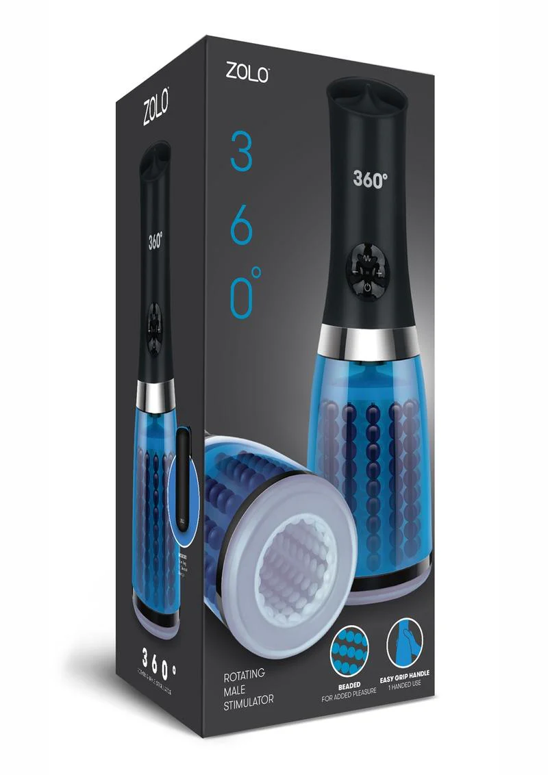 ZOLO 360Â° Rotating Beaded Masturbator - Image 2